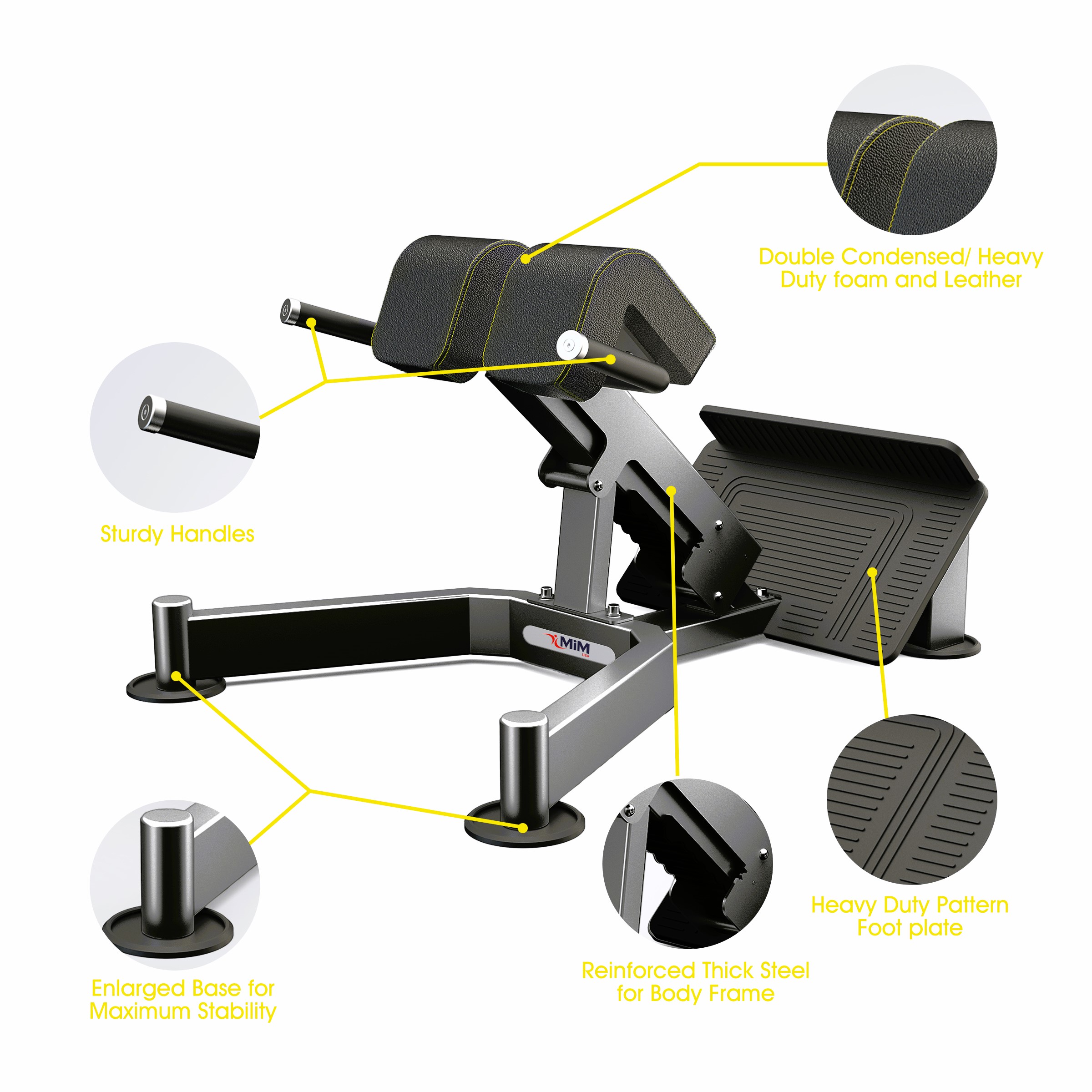 MiM USA Commercial Roman Chair Back Extension for profession