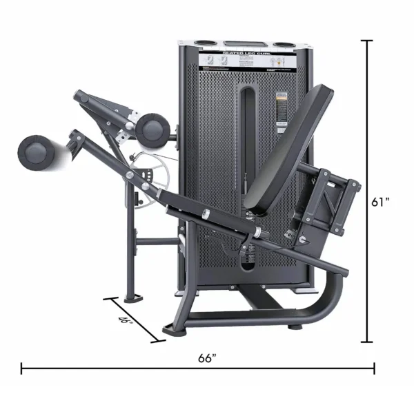 MiM USA Commercial Dual Leg Extension and Leg Curl Machine - Image 2