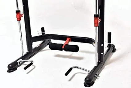 Adjustable power tower base for strength training