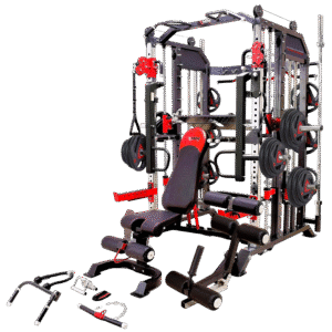 MiM USA Hercules 1001, Commercial All in One Home Gym, Jammer Arms, Adjustable Bench, Complete Attachment, Lifetime Warranty