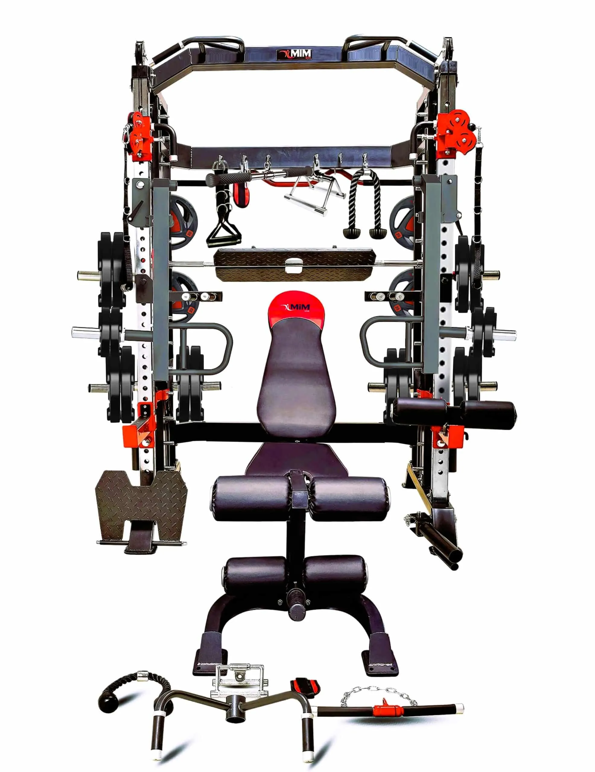 All-in-one home gym fitness equipment machine