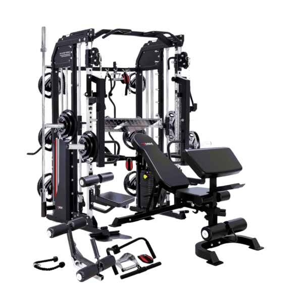 MiM USA Hercules EX, All-in-One Gym Trainer w/ 400 Lb Weight Stack, Full Attachment, Lifetime Warranty