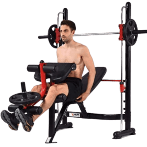 MiM USA Olympic Weight Bench & Squat Rack, Smith Machine USA