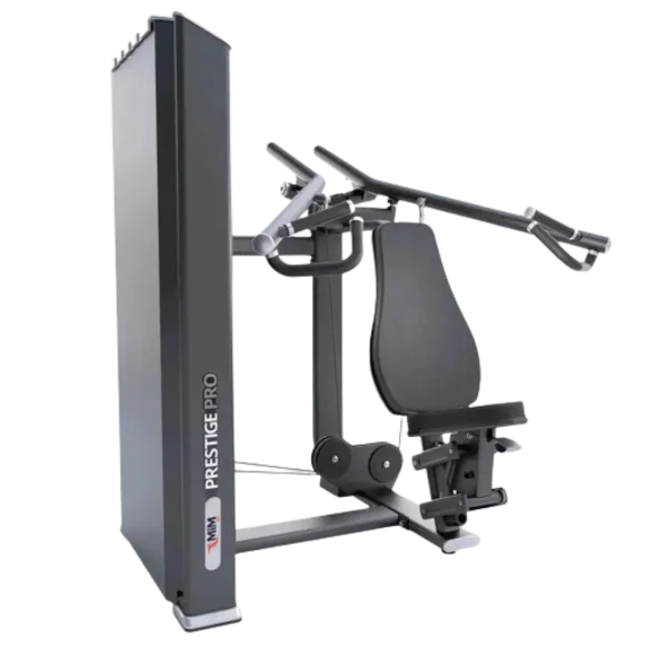 Chest press gym machine for strength training
