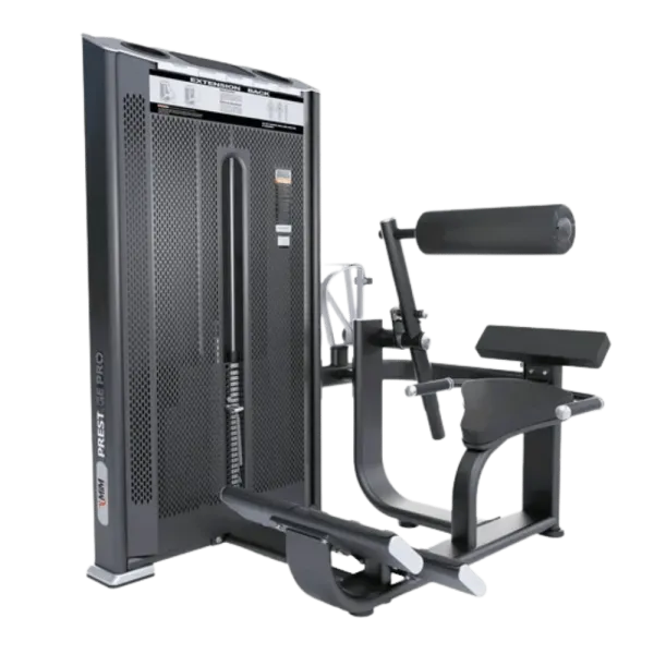 Seated leg extension gym machine for strength training