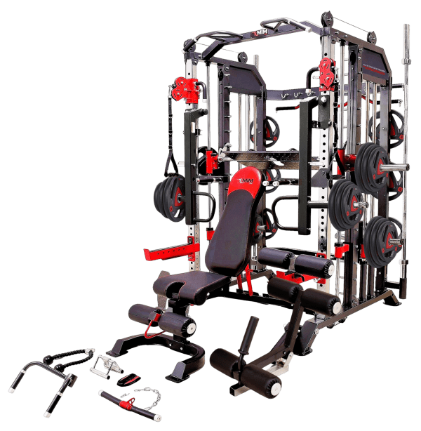 Multi-functional home gym fitness equipment machine