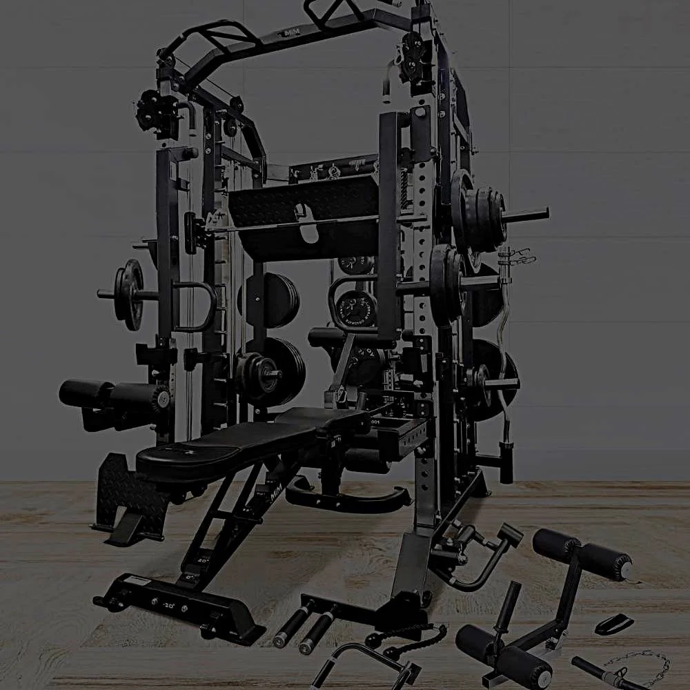 Multi-functional home gym strength training equipment